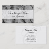 落ち着いた灰色の石の名刺デザイン 名刺 (正面/裏面)
