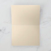 落ち着いた猫のグリーティングカード カード (内部)