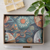 落ち着いた猫のティッシュペーパー 薄葉紙 (ギフト)