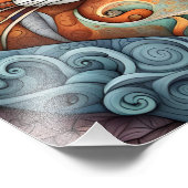 落ち着いた猫のポスター フォトプリント            (角)