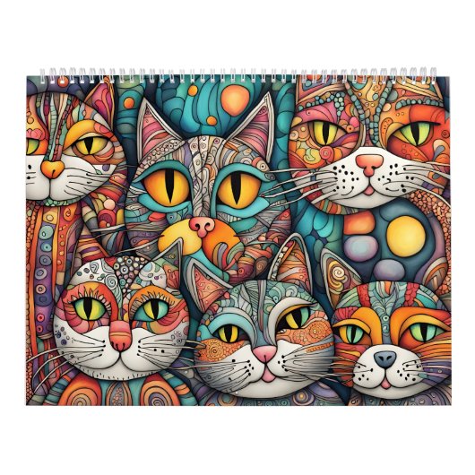 落ち着いた猫カレンダー カレンダー (カバー)