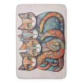 落ち着いた猫3バスマット バスマット (正面縦)