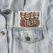 落ち着いた猫3ボタン 缶バッジ (インサイチュ)