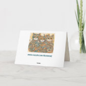 落ち着いた猫4グリーティングカード カード (裏面)