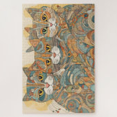 落ち着いた猫4パズル ジグソーパズル (縦)