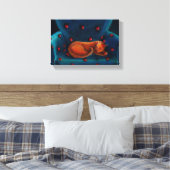 落ち着いた猫 キャンバスプリント (インサイチュ (寝室))