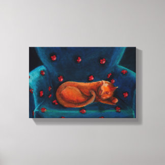 落ち着いた猫 キャンバスプリント