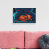 落ち着いた猫 キャンバスプリント (インサイチュ (リビング))