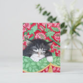 落ち着いた猫！ ポストカード (スタンド正面)