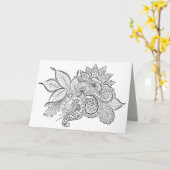 落ち着いた瞬間のグリーティングカード カード (黄色い花)