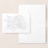 落ち着いた瞬間のグリーティングカード 箔カード (ディスプレー)