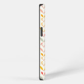 落ち着いた秋のストライプ iPhoneケース (右側面)