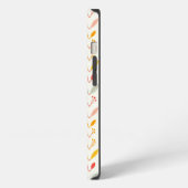 落ち着いた秋のストライプ iPhoneケース (左側面)