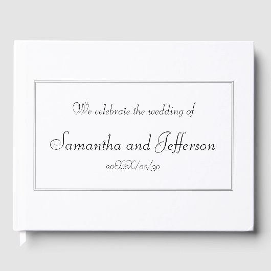 落ち着いた立派な結婚のゲストブック ゲストブック (正面)