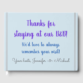 落ち着いた立派なB&Bゲストブック ゲストブック