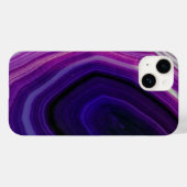 落ち着いた紫色のジオード Case-Mate iPhoneケース (裏面 (横))