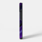 落ち着いた紫色のジオード iPhoneケース (左側面)