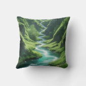 落ち着いた脱出 – 自然の静謐な姿|過去記事 クッション (裏面)