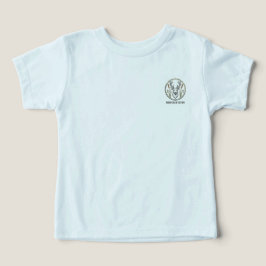落ち着いた色合いの子供用Tシャツ — クレヨンで描いたトラウトストリームアート