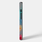 落ち着いた色調の抽象的なひまわり Case-Mate iPhoneケース (裏面 / 左)