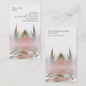 落ち着いた芸術の名刺 名刺 (正面/裏面)