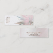 落ち着いた芸術の細い名刺 スキニー名刺 (正面/裏面)