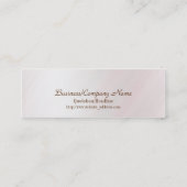 落ち着いた芸術の細い名刺 スキニー名刺 (裏面)