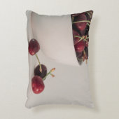 落ち着いた赤いさくらんぼの静物写真 アクセントクッション (正面(垂直))
