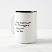 落ち着いた週末 ツートーンマグカップ (正面左)