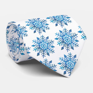 落ち着いた雪片のタイ ネクタイ