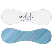 落ち着いた青い抽象芸術 | カッコいいターコイズアクア ソフトボール (パネル)