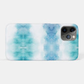 落ち着いた青い水彩画のデザインのスマホケース Case-Mate iPhoneケース (裏面(横))