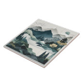 落ち着いた風景タイル:ミニマルな自然シーン タイル (側面)