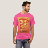 落ち着いた食べピザTシャツ Tシャツ (正面フル)