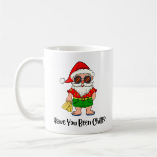 落ち着いた?クリスマスサンタインビーチビブ コーヒーマグカップ