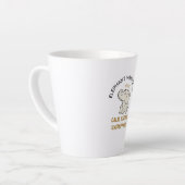 落ち着いた、強い、止められない象のデザイン カフェラテマグ (左アングル)