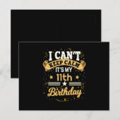 落ち着いてなんていられない、11歳の誕生日だ！ ポストカード (正面/裏面)