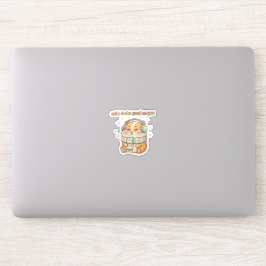落ち着いてるのって素敵ね – かわいいハムスター ステッカー シール
