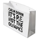 落ち着いてオリンピックの物理教育ではない ラージペーパーバッグ (裏面アングル)