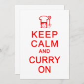 落ち着いてカレーしよう パーティーの招待状をカスタマイズ 招待状 (正面/裏面)