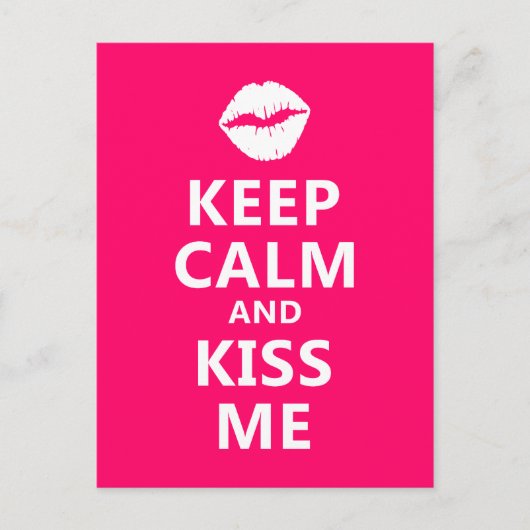 落ち着いてキスして ポストカード (正面)