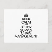落ち着いてサプライチェーン管理を学ぼう ポストカード (正面)