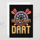 落ち着いてダーツをしよう 招待状 (正面/裏面)