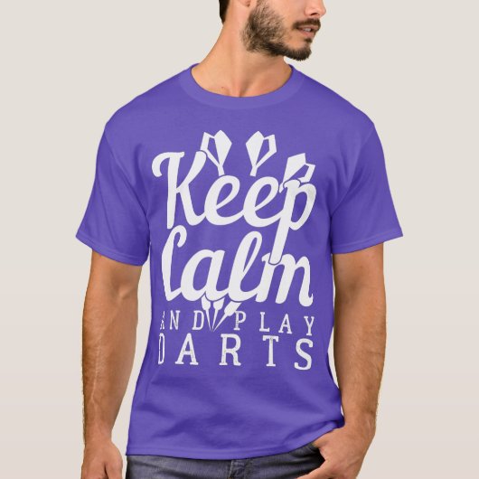 落ち着いてダーツをしよう Tシャツ (正面)