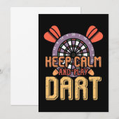 落ち着いてダーツをプレイ 招待状 (正面/裏面)