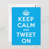 落ち着いてツイートを続けよう ポストカード (正面/裏面)