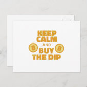 落ち着いてディップを買え - 面白い仮想通貨 ポストカード (正面/裏面)