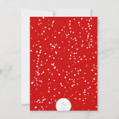 「落ち着いてパーティーを楽しんで」面白いホリデー新年の夜 招待状 (裏面)