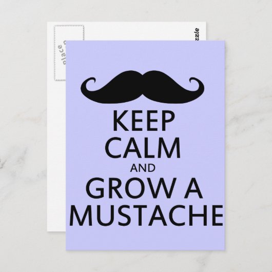 落ち着いてヒゲを伸ばそう ポストカード (正面/裏面)