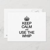 落ち着いてムチを使え ポストカード (正面/裏面)